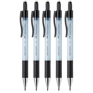 Faber-Castell 205205 Druckbleistift Grip Matic sky blue, 5 Stück, Härtegrad B, Mine 0,7 mm, inkl. Radierer Faber-Castell 205205 Druckbleistift Grip Matic sky blue, 5 Stück, Härtegrad B, Mine 0,7 mm, inkl. Radierer