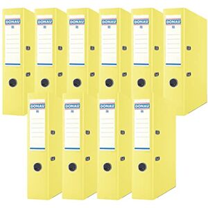 DONAU Premium Ordner Breit 10er Pack/DIN A4 / 7,5 cm / 10 Stück/Gelb/Kunststoffbezug PP/Carton Papier Schlitzordner Büroordner Aktenordner Ringordner/Grünen Punkt DONAU Premium Ordner Breit 10er Pack/DIN A4 / 7,5 cm / 10 Stück/Gelb/Kunststoffbezug PP/Carton Papier Schlitzordner Büroordner Aktenordner Ringordner/Grünen Punkt