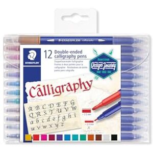 Staedtler 3005 TB12 Kalligraphiestift, doppelseitig, Mehrfarbig, 12 Stück, 1 Packung Staedtler 3005 TB12 Kalligraphiestift, doppelseitig, Mehrfarbig, 12 Stück, 1 Packung