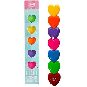 Tinc Stapelbare Herz Textmarker Turm aus 6 Modulierbaren Markern in Lebendigen Farben Verspieltes Schreibwaren-Accessoire für Schule und Büro Kawaii Design Mehrfarbig 6er Set Tinc Stapelbare Herz Textmarker Turm aus 6 Modulierbaren Markern in Lebendigen Farben Verspieltes Schreibwaren-Accessoire für Schule und Büro Kawaii Design Mehrfarbig 6er Set