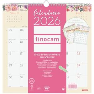 Finocam Wandkalender 2026 Monatslayout Januar Dezember 2026 12 Monate Kalender 2026 für Anmerkungen Monatsplaner Design Italienisch, Wand schreiben, 30 x 30-300 x 300 mm Finocam Wandkalender 2026 Monatslayout Januar Dezember 2026 12 Monate Kalender 2026 für Anmerkungen Monatsplaner Design Italienisch, Wand schreiben, 30 x 30-300 x 300 mm