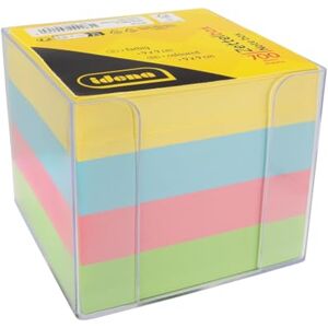 Idena 11183 Zettelbox, transparent, 9 x 9 x 8 cm, inkl. 700 Blatt Zettelblock, FSC-Mix Papier in 4 Farben Idena 11183 Zettelbox, transparent, 9 x 9 x 8 cm, inkl. 700 Blatt Zettelblock, FSC-Mix Papier in 4 Farben