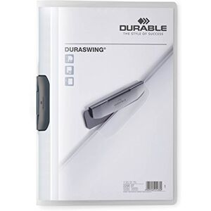 Durable Klemm-Mappe Duraswing, bis 30 Blatt A4, transparent, 5er Packung, 229037 Durable Klemm-Mappe Duraswing, bis 30 Blatt A4, transparent, 5er Packung, 229037