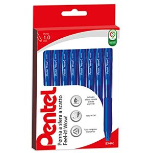 Pentel BX440 Feel-it Wow Druckkugelschreiber 1,0 mm 8 Stück blau Pentel BX440 Feel-it Wow Druckkugelschreiber 1,0 mm 8 Stück blau