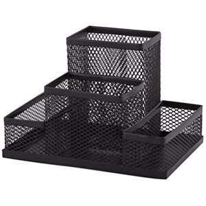 D.RECT Stiftehalter Schreibtisch Büro Organizer aus Metall Tisch Organizer, Schreibtischorganizer Büroablage mit Zettelhalter Mesh, 103x154x103mm Schwarz D.RECT Stiftehalter Schreibtisch Büro Organizer aus Metall Tisch Organizer, Schreibtischorganizer Büroablage mit Zettelhalter Mesh, 103x154x103mm Schwarz