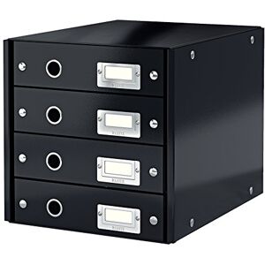 Leitz Click & Store Schubladenset, 4 Schubladen, A4, schwarz, 60490095 Leitz Click & Store Schubladenset, 4 Schubladen, A4, schwarz, 60490095