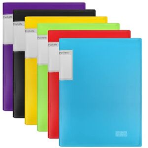 NORTHERN BROTHERS Sichtbuch A4 mit Klarsichthüllen, Präsentationsmappe A4 für Akten 30 Hüllen 6 Farben für Dokumente, Urkunden, Portfolio NORTHERN BROTHERS Sichtbuch A4 mit Klarsichthüllen, Präsentationsmappe A4 für Akten 30 Hüllen 6 Farben für Dokumente, Urkunden, Portfolio