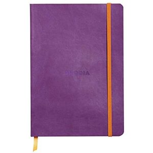 Rhodia 117460C Notizheft rama mit weichem Umschlag, dot grid, 80 Blatt, 90 g elfenbeinfarbenes Papier, A5 148 x 210 mm, Lesezeichen, Innentasche,1 Stück,violett Rhodia 117460C Notizheft rama mit weichem Umschlag, dot grid, 80 Blatt, 90 g elfenbeinfarbenes Papier, A5 148 x 210 mm, Lesezeichen, Innentasche,1 Stück,violett