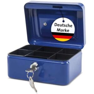 MAUL Geldkassette Stahlblech, Größe 1, (B) 152 (T) 125 (H) 81 mm blau MAUL Geldkassette Stahlblech, Größe 1, (B) 152 (T) 125 (H) 81 mm blau