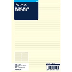 Filofax 343032 Notizpapier A5, liniert, creme Filofax 343032 Notizpapier A5, liniert, creme