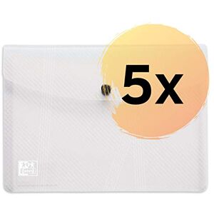 Oxford hawai Brieftaschen A5, aus Kunststoff, transparent, 5er Pack Oxford hawai Brieftaschen A5, aus Kunststoff, transparent, 5er Pack