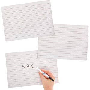 Baker Ross FN114 trocken abwischbare, linierte A4-Whiteboards – Packung mit 10 tragbaren Mini-Whiteboards für Klassenzimmer, Schulen und Lehrer Baker Ross FN114 trocken abwischbare, linierte A4-Whiteboards – Packung mit 10 tragbaren Mini-Whiteboards für Klassenzimmer, Schulen und Lehrer