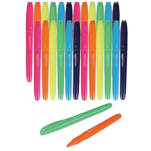 Amazon Basics Textmarker 24er-Pack mit 6 verschiedenen Neonfarben, langlebige Meißelspitze, Stifte für Erwachsene und Kinder, mehrfarbig Amazon Basics Textmarker 24er-Pack mit 6 verschiedenen Neonfarben, langlebige Meißelspitze, Stifte für Erwachsene und Kinder, mehrfarbig