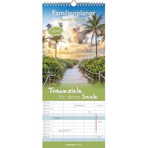Alpha Traumziele für deine Seele Familienkalender 2026 – Wandkalender 19,5×45 cm mit 5 Spalten & Feiertagen, traumhafte Reisemotive, praktischer Terminplaner für Familien Alpha Traumziele für deine Seele Familienkalender 2026 – Wandkalender 19,5×45 cm mit 5 Spalten & Feiertagen, traumhafte Reisemotive, praktischer Terminplaner für Familien