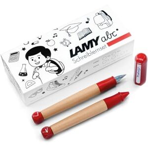 Lamy abc Schreiblernset rot inkl. Geschenkverpackung aus 1x kindgerechtem Schreiblernfüller mit Anfänger Feder und 1x Bleistift, rutschfestes Griffstück, Kappe und Würfel aus Kunststoff Lamy abc Schreiblernset rot inkl. Geschenkverpackung aus 1x kindgerechtem Schreiblernfüller mit Anfänger Feder und 1x Bleistift, rutschfestes Griffstück, Kappe und Würfel aus Kunststoff