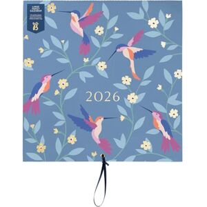 Busy B Großer Familien-Wandkalender 2026 Vögel Design mit 5 Spalten & Aufbewahrungstaschen Monatskalender 2026 für vielbeschäftigte Familien mit farbcodierten Stickern 30,5 x 30,5 cm Busy B Großer Familien-Wandkalender 2026 Vögel Design mit 5 Spalten & Aufbewahrungstaschen Monatskalender 2026 für vielbeschäftigte Familien mit farbcodierten Stickern 30,5 x 30,5 cm