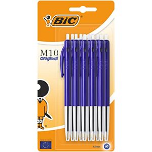 BIC M10 Clic Kugelschreiber, M-Spitze, Blau, 10 Stück BIC M10 Clic Kugelschreiber, M-Spitze, Blau, 10 Stück