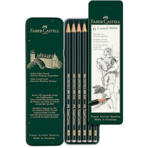 Faber-Castell 119063 Bleistift Castell 9000, 6er Etui Faber-Castell 119063 Bleistift Castell 9000, 6er Etui