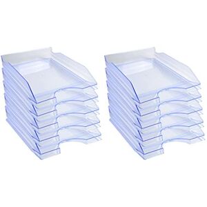 Exacompta 12310D 10er Pack Premium Briefablage Ecotray DIN A4. Ideale Briefkörbe für Ihre Organisation. Robuste und stapelbare Ablagekörbe eisblau transluzent Exacompta 12310D 10er Pack Premium Briefablage Ecotray DIN A4. Ideale Briefkörbe für Ihre Organisation. Robuste und stapelbare Ablagekörbe eisblau transluzent