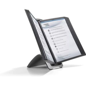 Durable Tisch-Sichttafelsystem Sherpa Style Table 10, mit 10 Sichttafeln A4, schwarz, 585501 Durable Tisch-Sichttafelsystem Sherpa Style Table 10, mit 10 Sichttafeln A4, schwarz, 585501