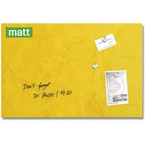 Sigel GL393 Premium Glas-Magnettafel 60x40 cm, gelb, Design Yellow Structure, matt, nicht spiegelnd, SGS geprüft, einfache Montage, incl. 3 starke Magnete, Artverum Sigel GL393 Premium Glas-Magnettafel 60x40 cm, gelb, Design Yellow Structure, matt, nicht spiegelnd, SGS geprüft, einfache Montage, incl. 3 starke Magnete, Artverum