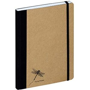 Pagna Notizbuch A5 Pur, hochwertiger Kraftpapiereinband und Prägung, 192 Seiten kariertes Papier Pagna Notizbuch A5 Pur, hochwertiger Kraftpapiereinband und Prägung, 192 Seiten kariertes Papier