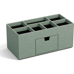 BIGSO BOX OF SWEDEN BIGSO VENDELA Schreibtisch Organizer mit 7 Fächern und Schublade – Ablagebox aus Faserplatte und Papier in Leinenoptik – Schreibtischset für Büromaterial – mintgrün BIGSO BOX OF SWEDEN BIGSO VENDELA Schreibtisch Organizer mit 7 Fächern und Schublade – Ablagebox aus Faserplatte und Papier in Leinenoptik – Schreibtischset für Büromaterial – mintgrün
