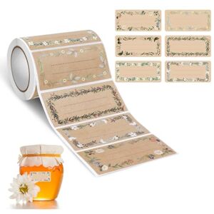 AiQInu Etiketten Selbstklebend Kraftpapier,200 Stück Etiketten zum Beschriften, Klebeetiketten, Marmeladen- für Gläser, Marmelade, Flaschen, Tüten Aufkleber (75x35mm) AiQInu Etiketten Selbstklebend Kraftpapier,200 Stück Etiketten zum Beschriften, Klebeetiketten, Marmeladen- für Gläser, Marmelade, Flaschen, Tüten Aufkleber (75x35mm)