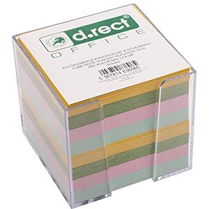 D.RECT Zettelbox Zettelkasten Kunststoff 85x85x80mm circa 700 blatt mehrfarbig gefüllt D.RECT Zettelbox Zettelkasten Kunststoff 85x85x80mm circa 700 blatt mehrfarbig gefüllt