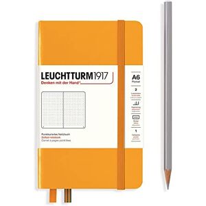 LEUCHTTURM1917 365626 Notizbuch Pocket (A6), Hardcover, 187 nummerierte Seiten, Rising Sun, Dotted LEUCHTTURM1917 365626 Notizbuch Pocket (A6), Hardcover, 187 nummerierte Seiten, Rising Sun, Dotted