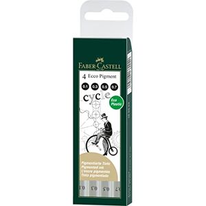 Faber-Castell 166004-4er Set Tintenschreiber ECCO-PIGMENT, wasserfest, Inhalt: 0,1 mm, 3 mm, 5 mm, 7 mm, schwarz Faber-Castell 166004-4er Set Tintenschreiber ECCO-PIGMENT, wasserfest, Inhalt: 0,1 mm, 3 mm, 5 mm, 7 mm, schwarz
