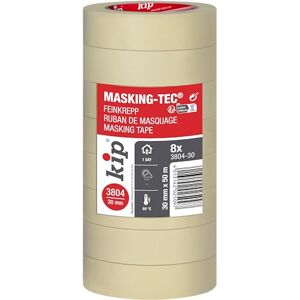 kip 3804 Masking Tec Feinkrepp im 8er Pack Malerkrepp 30mm x 50m – Kreppband für Malerarbeiten und Dekoration – Abklebeband für Malervlies, Streichen, Lackieren & Abdeckfolie – natur kip 3804 Masking Tec Feinkrepp im 8er Pack Malerkrepp 30mm x 50m – Kreppband für Malerarbeiten und Dekoration – Abklebeband für Malervlies, Streichen, Lackieren & Abdeckfolie – natur