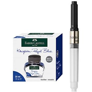 Faber-Castell 205034 Tintenset Königsblau mit Tintenfass 30 ml und Konverter für Füller e-motion/Ambition Faber-Castell 205034 Tintenset Königsblau mit Tintenfass 30 ml und Konverter für Füller e-motion/Ambition