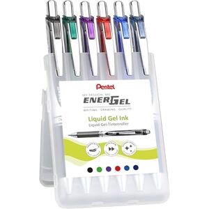 Pentel EnerGel XM BL77 Gelschreiber mit Druckmechanik, (6 Stück farblich sortiert) Pentel EnerGel XM BL77 Gelschreiber mit Druckmechanik, (6 Stück farblich sortiert)