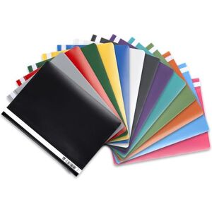 Oxford Schnellhefter A4 aus Kunststoff, farbig sortiert, 14 Farben, 14 Stück Oxford Schnellhefter A4 aus Kunststoff, farbig sortiert, 14 Farben, 14 Stück