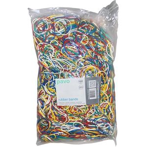 Pavo – Gummibänder 60 mm x 1,5 mm, Beutel: 1 kg, farblich sortiert Pavo – Gummibänder 60 mm x 1,5 mm, Beutel: 1 kg, farblich sortiert
