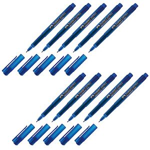 Faber-Castell 205065 Fineliner Broadpen 1554, 0,8 mm, blau, 10 Stück Faber-Castell 205065 Fineliner Broadpen 1554, 0,8 mm, blau, 10 Stück