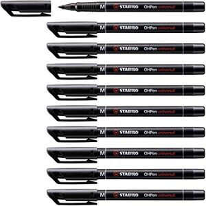 STABILO Folienstift OHPen universal permanent medium 10er Pack schwarz STABILO Folienstift OHPen universal permanent medium 10er Pack schwarz