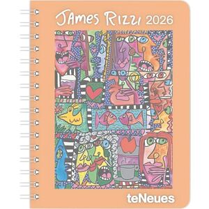 N NEUMANNVERLAGE teNeues James Rizzi Diary 2026 – Buchkalender 17x22 cm Wochenkalender Deluxe mit Pop-Art-Motiven für Rizzi-Fans & Kunstliebhaber: Diary N NEUMANNVERLAGE teNeues James Rizzi Diary 2026 – Buchkalender 17x22 cm Wochenkalender Deluxe mit Pop-Art-Motiven für Rizzi-Fans & Kunstliebhaber: Diary