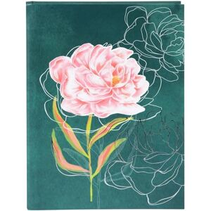 goldbuch 64 414 Notizbuch A5 Peony, Hardcover mit Blume als Motiv, 200 Seiten blanko, Papier 100 g/m², Tagebuch für Schule und Büro, Lesezeichen, Einband aus Kunstdruck, 15 x 22 x 2 cm, Grün goldbuch 64 414 Notizbuch A5 Peony, Hardcover mit Blume als Motiv, 200 Seiten blanko, Papier 100 g/m², Tagebuch für Schule und Büro, Lesezeichen, Einband aus Kunstdruck, 15 x 22 x 2 cm, Grün