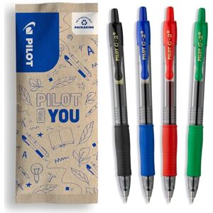 PILOT 4er-Set G2 Plus Gelroller Gelroller Schwarz, Blau, Rot, Grün Mittlere Spitze, Kunststoff (4 Stück) PILOT 4er-Set G2 Plus Gelroller Gelroller Schwarz, Blau, Rot, Grün Mittlere Spitze, Kunststoff (4 Stück)