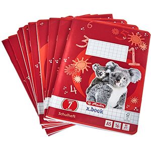 Herlitz 3320702 Notizbücher - A5, 16 Blatt, kariert 7x7, FSC Mixed, 10er Pack Herlitz 3320702 Notizbücher - A5, 16 Blatt, kariert 7x7, FSC Mixed, 10er Pack