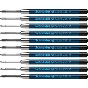 Schneider Slider 755 Ersatzmine (ViscoGlide-Technologie, dokumentenecht, M=Mittelstrich) 10er Packung, schwarz Schneider Slider 755 Ersatzmine (ViscoGlide-Technologie, dokumentenecht, M=Mittelstrich) 10er Packung, schwarz