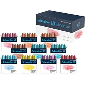 Schneider 166100 Pastell Tintenpatrone (Standard Patronen für Füller) sortiert, 10x6 Stück Schneider 166100 Pastell Tintenpatrone (Standard Patronen für Füller) sortiert, 10x6 Stück