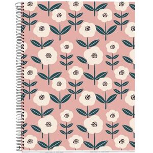 Miquelrius A4-Notizbuch (210 x 297 mm), 100 linierte Seiten, 70 g/m², fester Kartoneinband, 4 Farbbänder, Spiralbindung, 4 Löcher, liniertes Notizbuch, schönes Schreibwaren, Rosa Miquelrius A4-Notizbuch (210 x 297 mm), 100 linierte Seiten, 70 g/m², fester Kartoneinband, 4 Farbbänder, Spiralbindung, 4 Löcher, liniertes Notizbuch, schönes Schreibwaren, Rosa