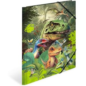 HERMA Sammelmappen A4 Dinosaurier Set, 3 Stück, Kinder Eckspanner-Mappen aus Pappe mit Tier Dino Motiv, Gummizug, Innenklappen und Innendruck für Jungen und Mädchen HERMA Sammelmappen A4 Dinosaurier Set, 3 Stück, Kinder Eckspanner-Mappen aus Pappe mit Tier Dino Motiv, Gummizug, Innenklappen und Innendruck für Jungen und Mädchen