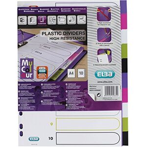 Oxford A4 Kunststoff-Register myColour, blanko, 10 Blatt, 10-teilig Oxford A4 Kunststoff-Register myColour, blanko, 10 Blatt, 10-teilig