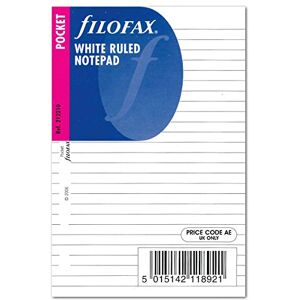 Filofax 212210 Pocket Notizblock, liniert, weiß Filofax 212210 Pocket Notizblock, liniert, weiß
