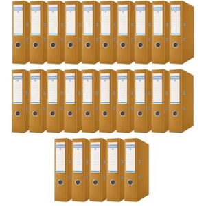 OFFICER PRODUCTS DONAU Master Ordner Breit 25er Pack/DIN A4 / 7,5 cm / 25 Stück/Golden/Kunststoffbezug PP/Carton Papier Schlitzordner Büroordner Aktenordner Ringordner/Grünen Punkt OFFICER PRODUCTS DONAU Master Ordner Breit 25er Pack/DIN A4 / 7,5 cm / 25 Stück/Golden/Kunststoffbezug PP/Carton Papier Schlitzordner Büroordner Aktenordner Ringordner/Grünen Punkt