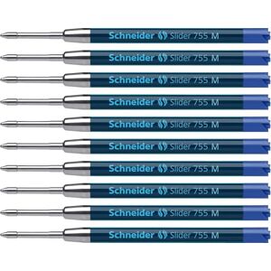 Schneider 175603 Slider 755 Ersatzmine (ViscoGlide-Technologie, dokumentenecht, M=Mittel) 10er Packung, blau Schneider 175603 Slider 755 Ersatzmine (ViscoGlide-Technologie, dokumentenecht, M=Mittel) 10er Packung, blau